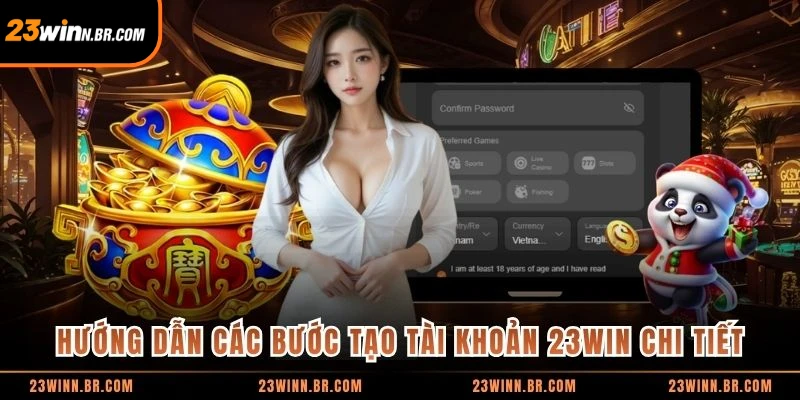 Hướng dẫn các bước tạo tài khoản 23WIN chi tiết